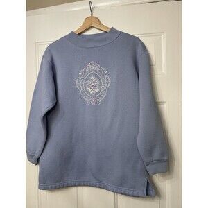 Vintage Style 90s Chic By Russell Granny Cottagecore Sweatshirt Floral Small